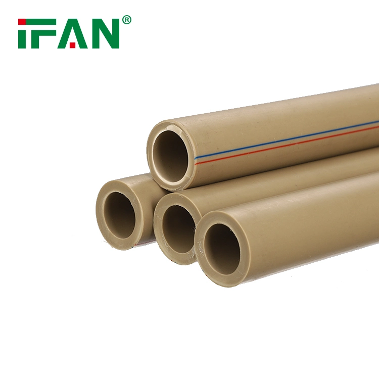 Ifan Hot Sale PPR Plastic Pipe Water Tubes Plastic Brown Color Pn20 20-110mm Pipe for Water Supply