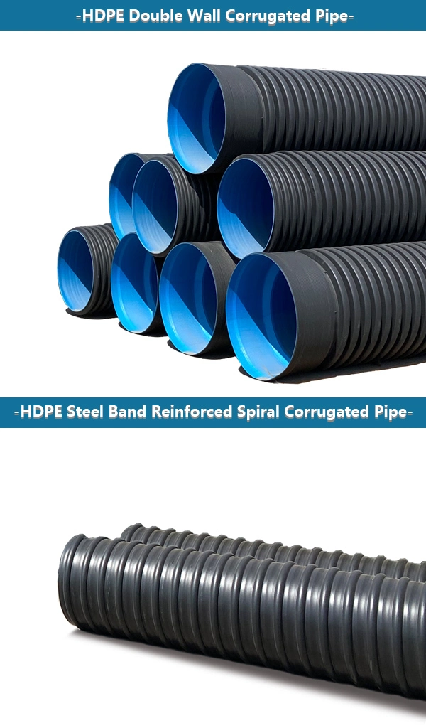 500mm HDPE Double Wall Corrugated Pipe for Culvert Drainage Wholesale Price