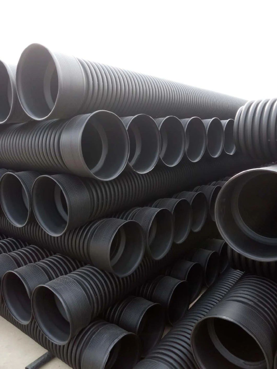 China Factory Supplyer HDPE Large Diameter Corrugated Drainage Pipe