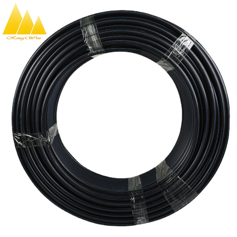 China Drip Irrigation Black HDPE Tube PE100 Underground Water Pipe of Coil Roll for Sale