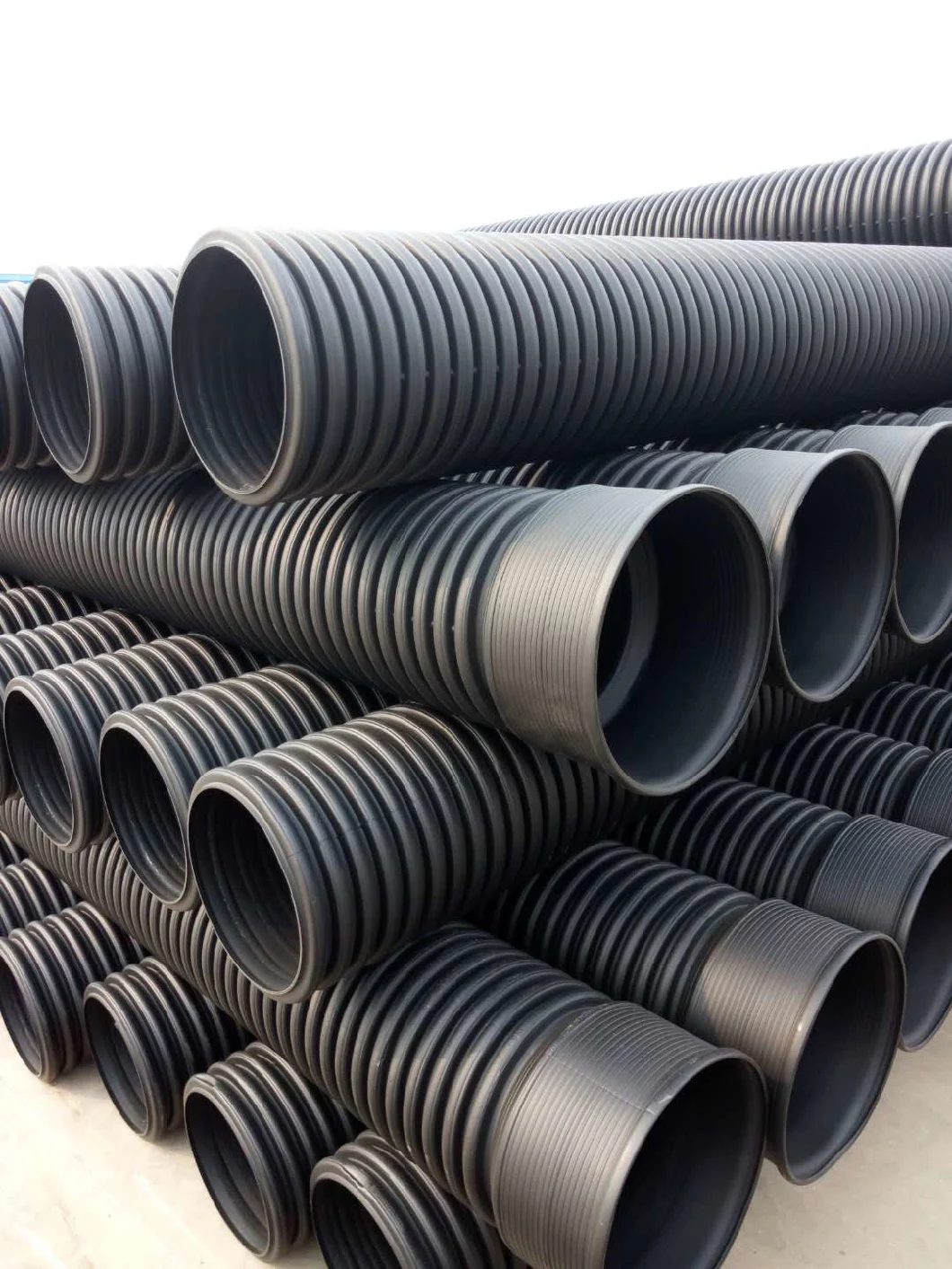 China Factory Supplyer HDPE Large Diameter Corrugated Drainage Pipe