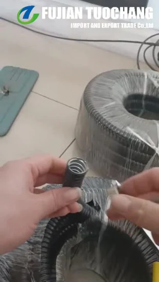 전기 케이블용 PVC 코팅 연성 주름관