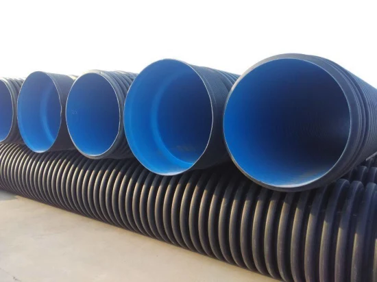 배수용 대구경 PVC-U 재질의 이중벽 주름관